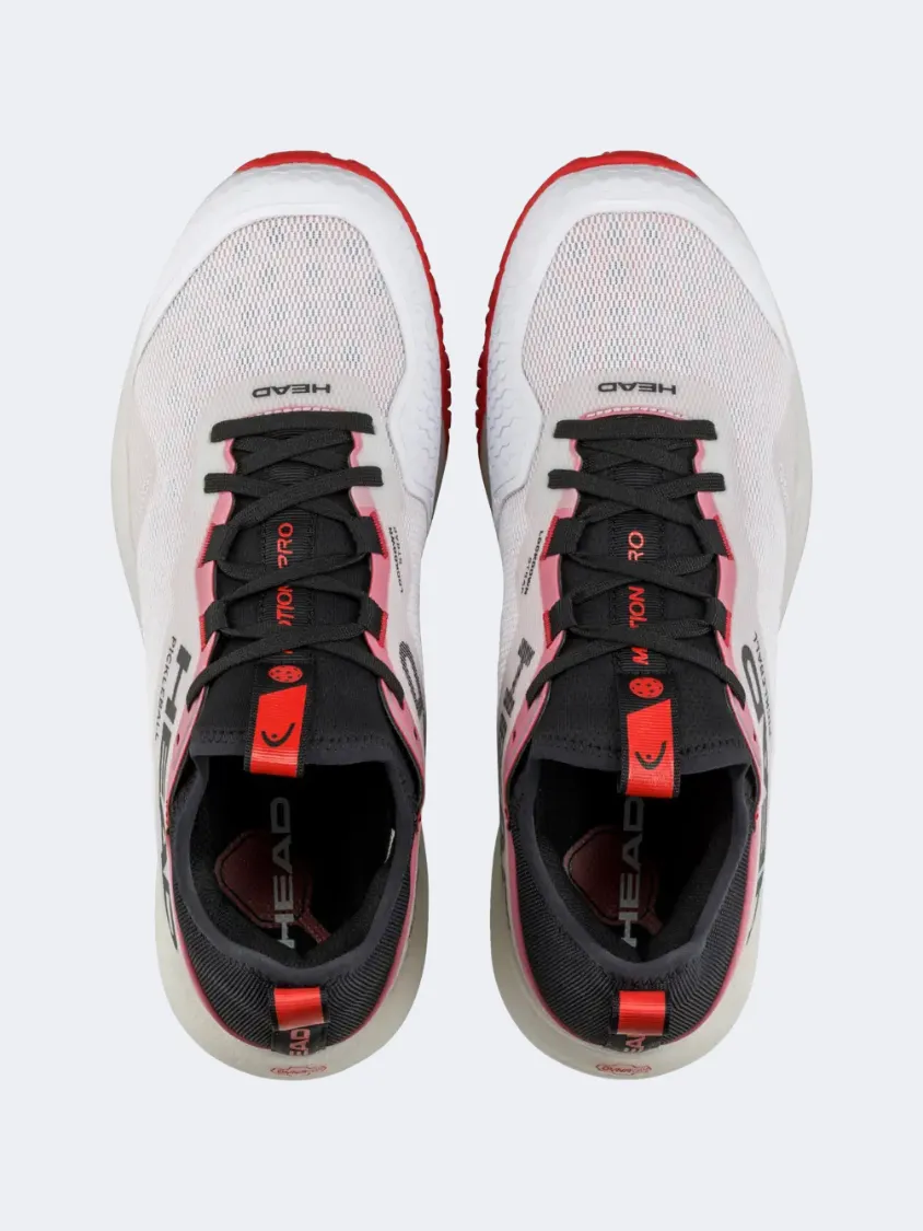 Head Motion Pro Men Pickleball Shoes White/Red Mens Urban Style Comfort Shoes