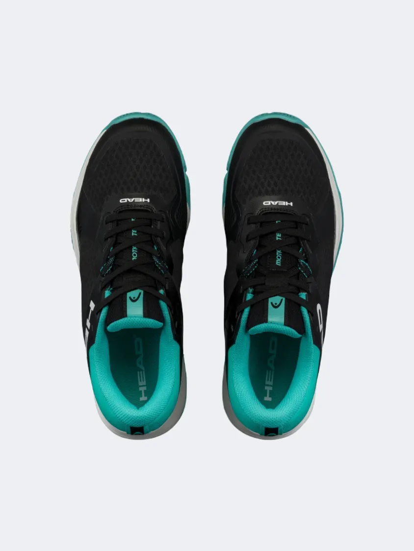 Head Motion Team Men Padel Shoes Black/Teal Mens Casual Everyday Sneakers