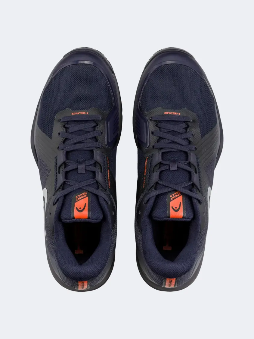 Head Sprint Team 4 Clay Men Tennis Shoes Dark Blue/Red Mens Urban Style Comfort Shoes