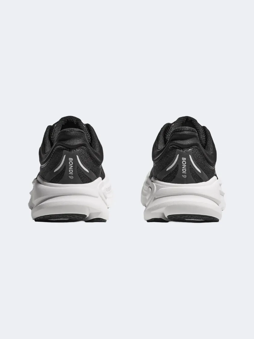 Hoka Bondi 9 Men Running Shoes Black/White Mens Urban Style Comfort Shoes