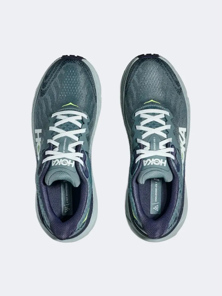 Hoka Challenger 7 Men Running Sneakers Mountain Fog/Druzy Mens Urban Style Comfort Shoes