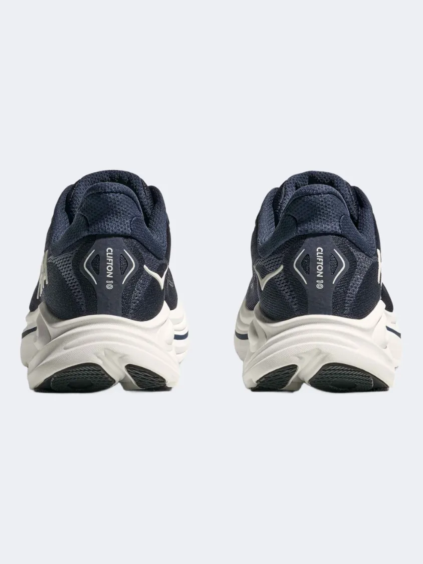 Hoka Clifton 10 Men Running Shoes Navy/White Mens Urban Style Comfort Shoes