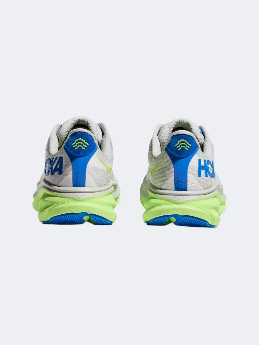 Hoka Clifton 9 Men Running Shoes Stardust/Cobalt Mens Urban Style Comfort Shoes