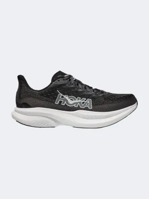 Hoka Mach 6 Men Running Sneakers Black/White Essential mens casual shoes for comfort
