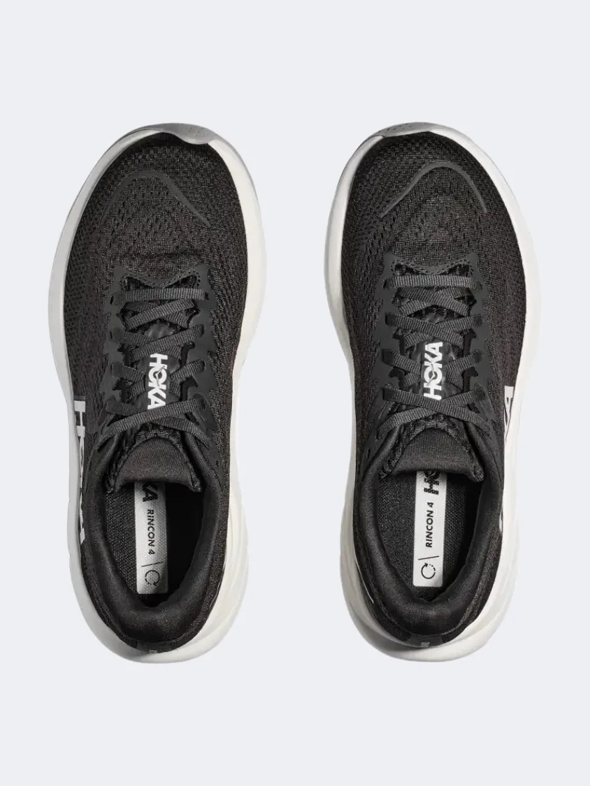 Hoka Rincon 4 Men Running Sneakers Black/White Mens Urban Style Comfort Shoes