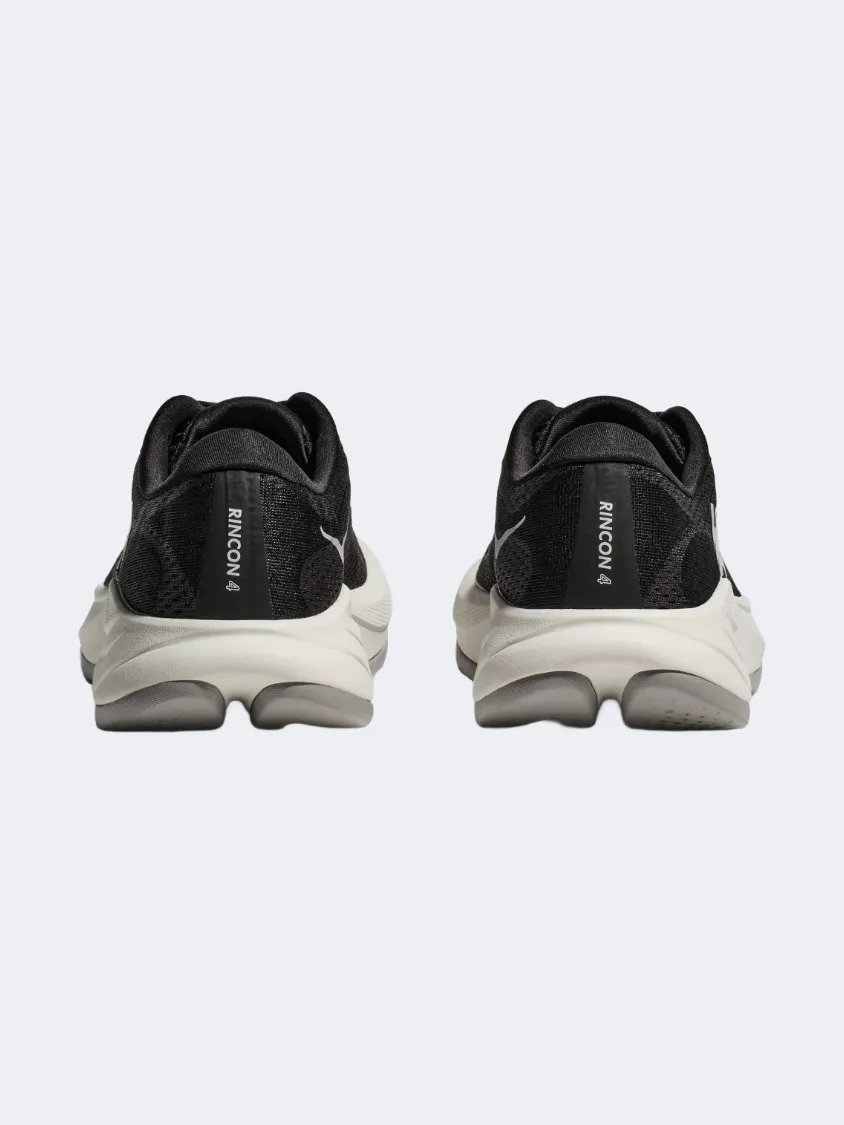 Hoka Rincon 4 Men Running Sneakers Black/White Mens Urban Style Comfort Shoes