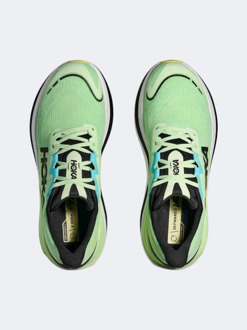 Hoka Skyward X Men Running Shoes Luna Moth/Black Mens Urban Style Comfort Shoes