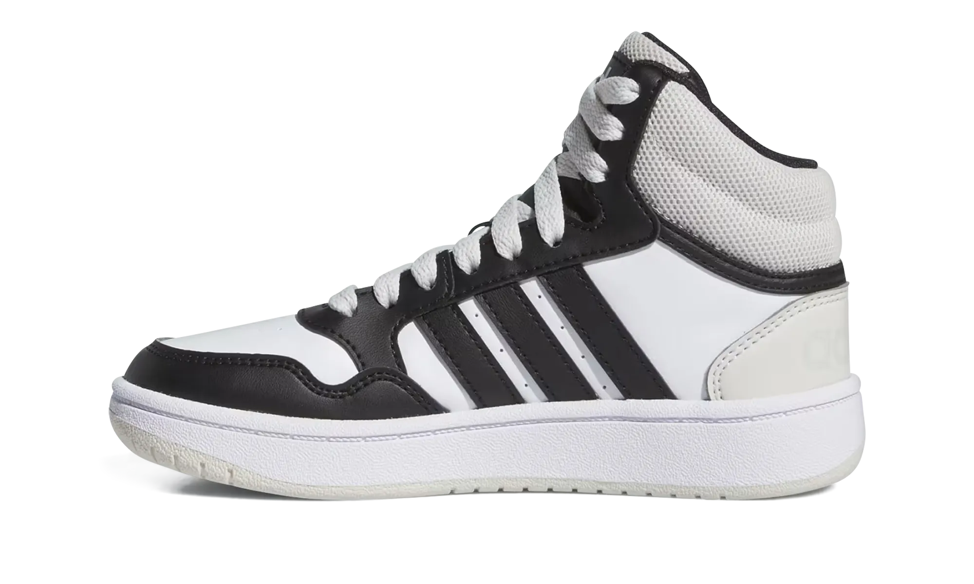 Hoops 3.0 Mid GS "White Black" Adidas Grade School shoes