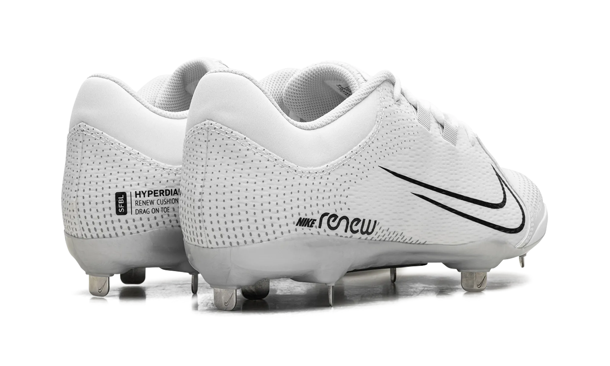 Hyperdiamond 4 Pro Softball Cleats WMNS "WHITE BLACK" nike womens breathable trainers