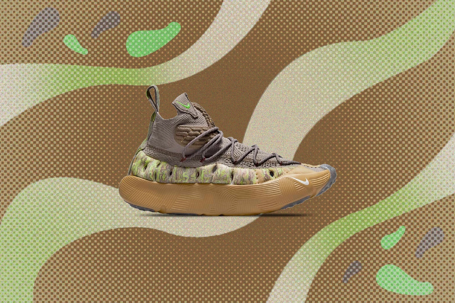 ISPA Sense Flyknit - Enigma Stone/Seafoam/Elemental Gold Nike Classic Sports Sneakers