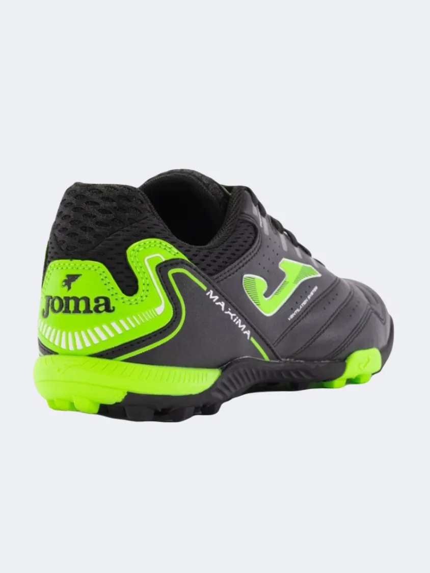 Joma Maxima 2401Tf Men Football Shoes Black/Green Mens Casual Everyday Sneakers