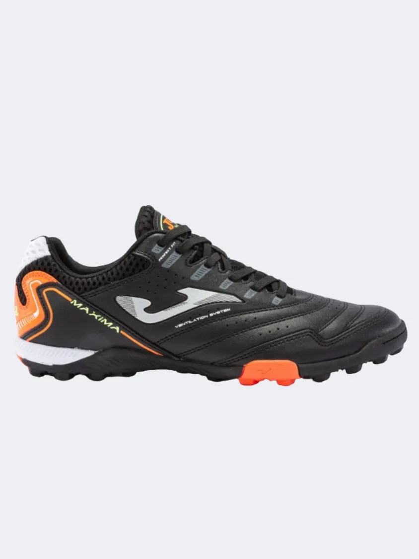 Joma Maxima Men Turf Shoes Black/Orange Mens shoes for everyday urban style