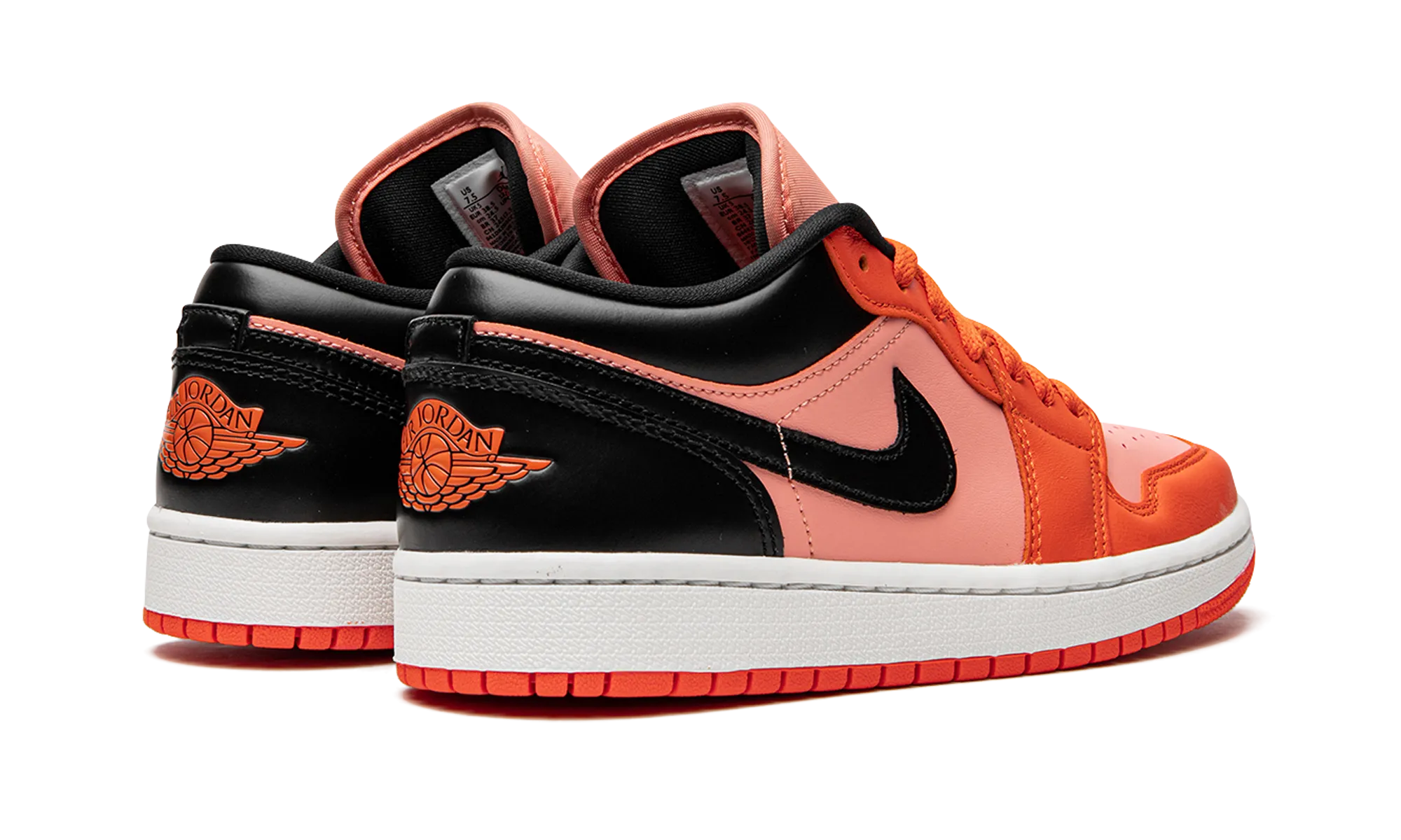 JORDAN 1 LO WMNS "Orange Black" jordan classic womens shoes