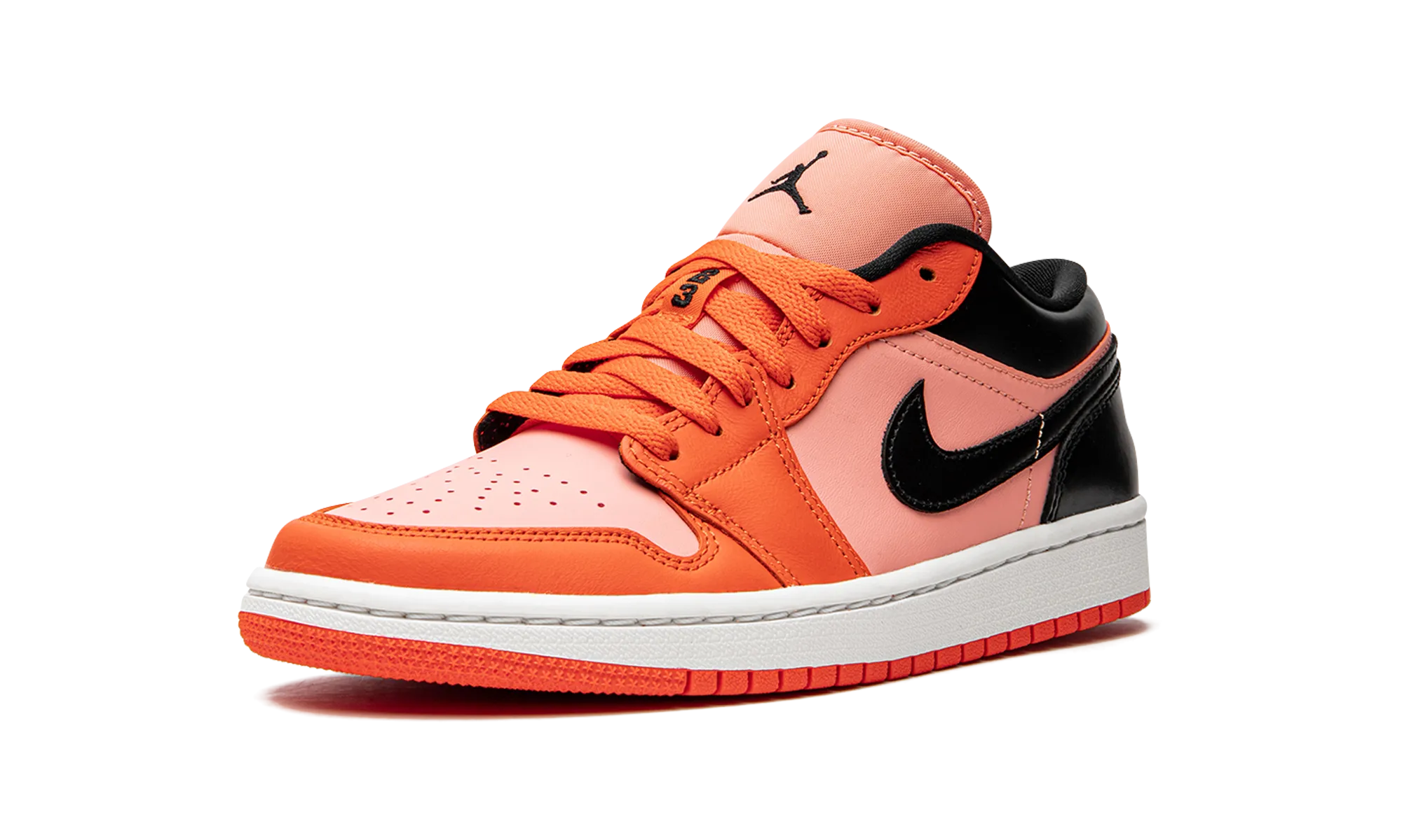 JORDAN 1 LO WMNS "Orange Black" jordan classic womens shoes