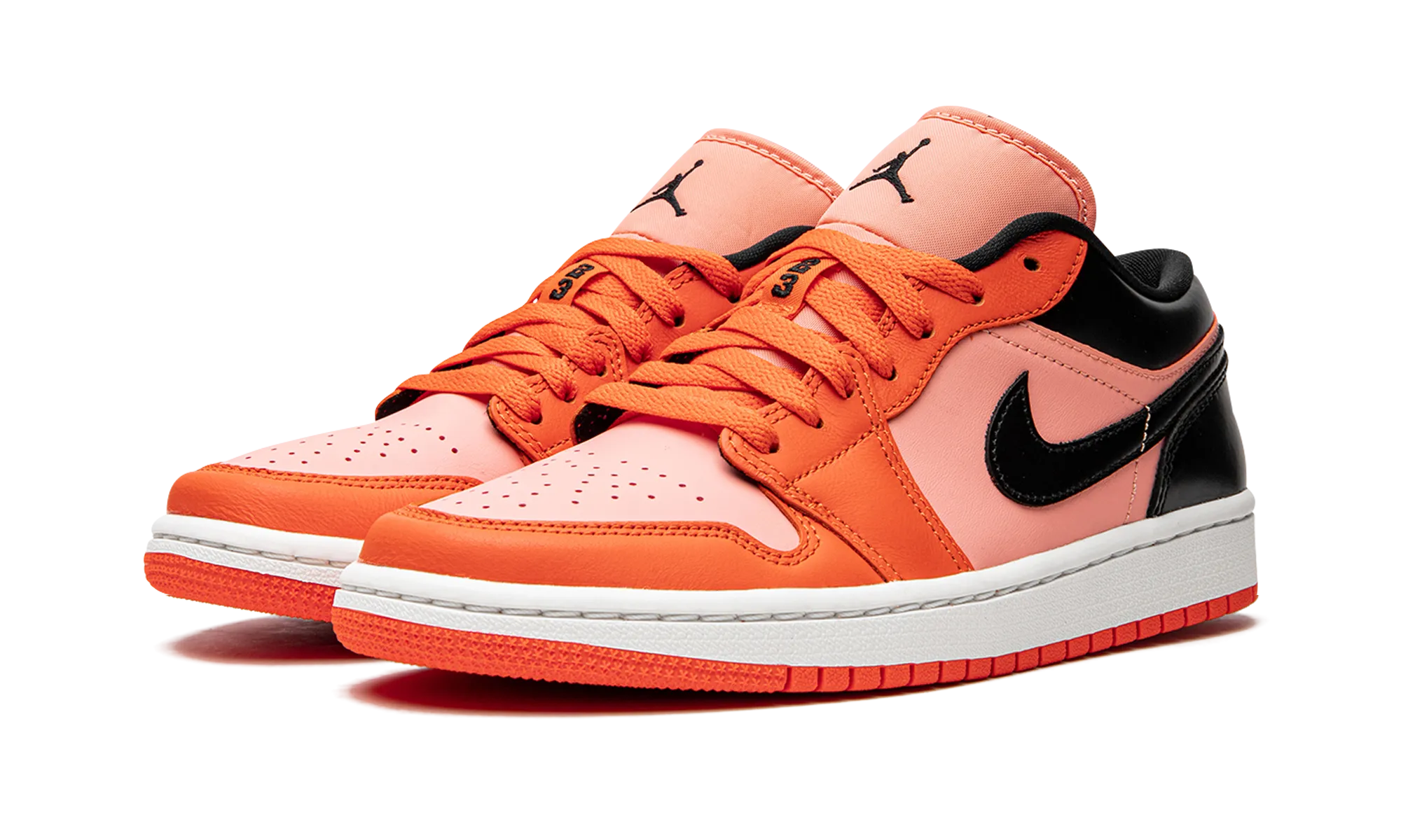 JORDAN 1 LO WMNS "Orange Black" jordan classic womens shoes