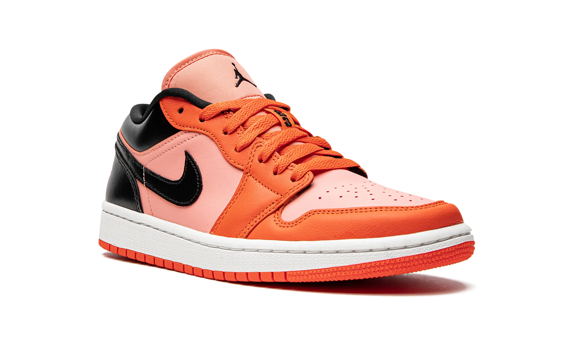 JORDAN 1 LO WMNS "Orange Black" jordan classic womens shoes