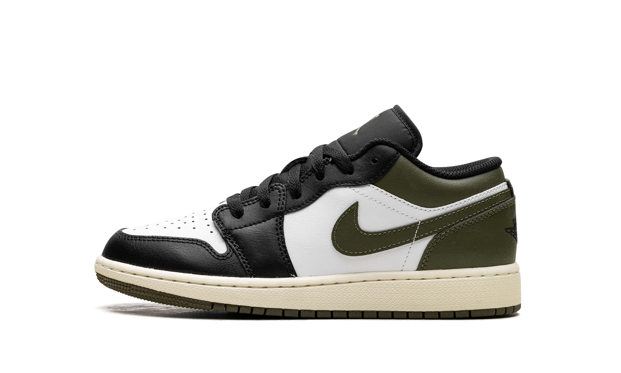 Jordan 1 Low GS "Black Toe Medium Olive" Jordan Grade School styles
