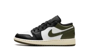 Jordan 1 Low GS "Black Toe Medium Olive" Jordan Grade School styles