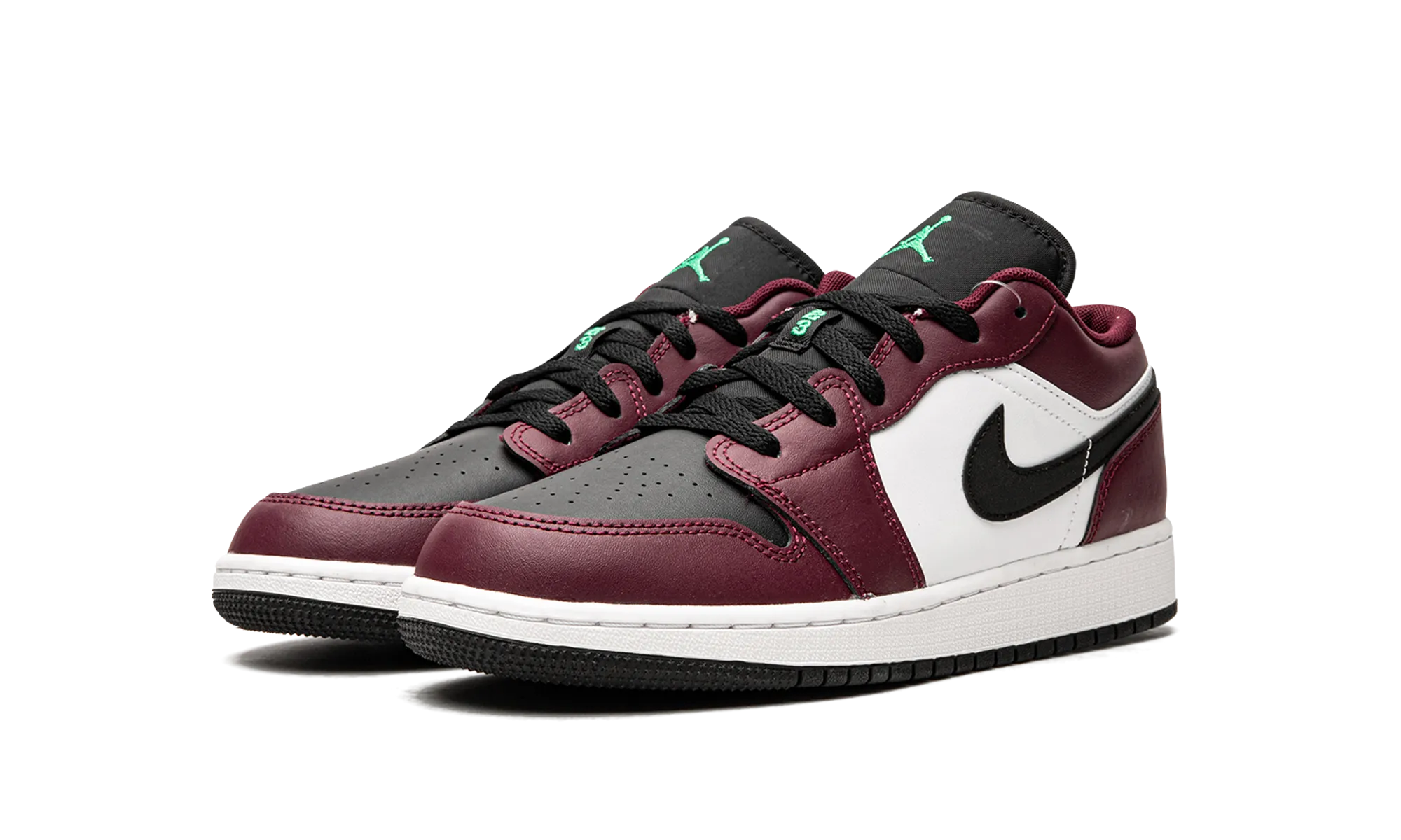 Jordan 1 Low SE GS "Dark Beetroot Roma Green" jordan school kids shoes