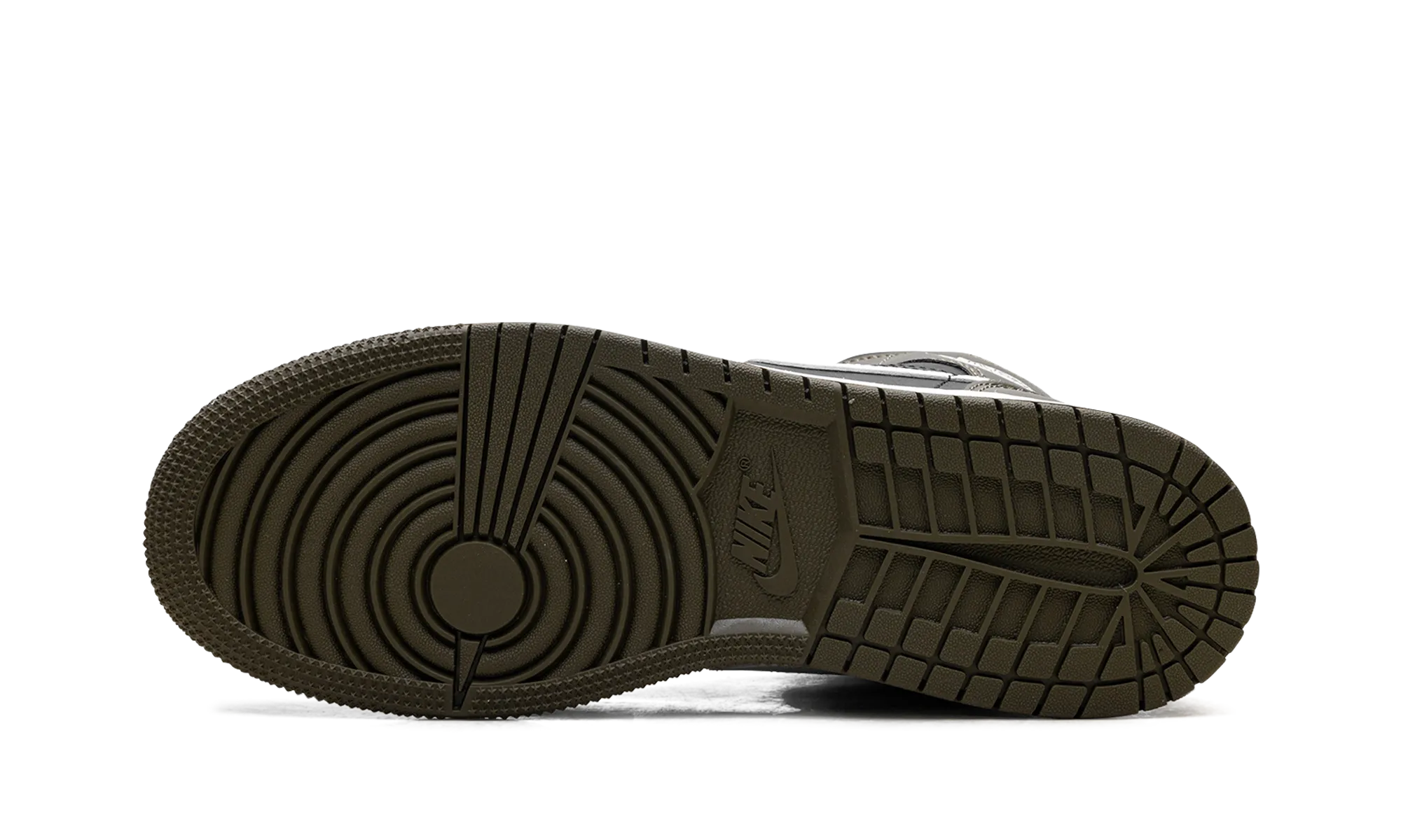 Jordan 1 Mid GS "Black White Olive" jordan school kids shoes