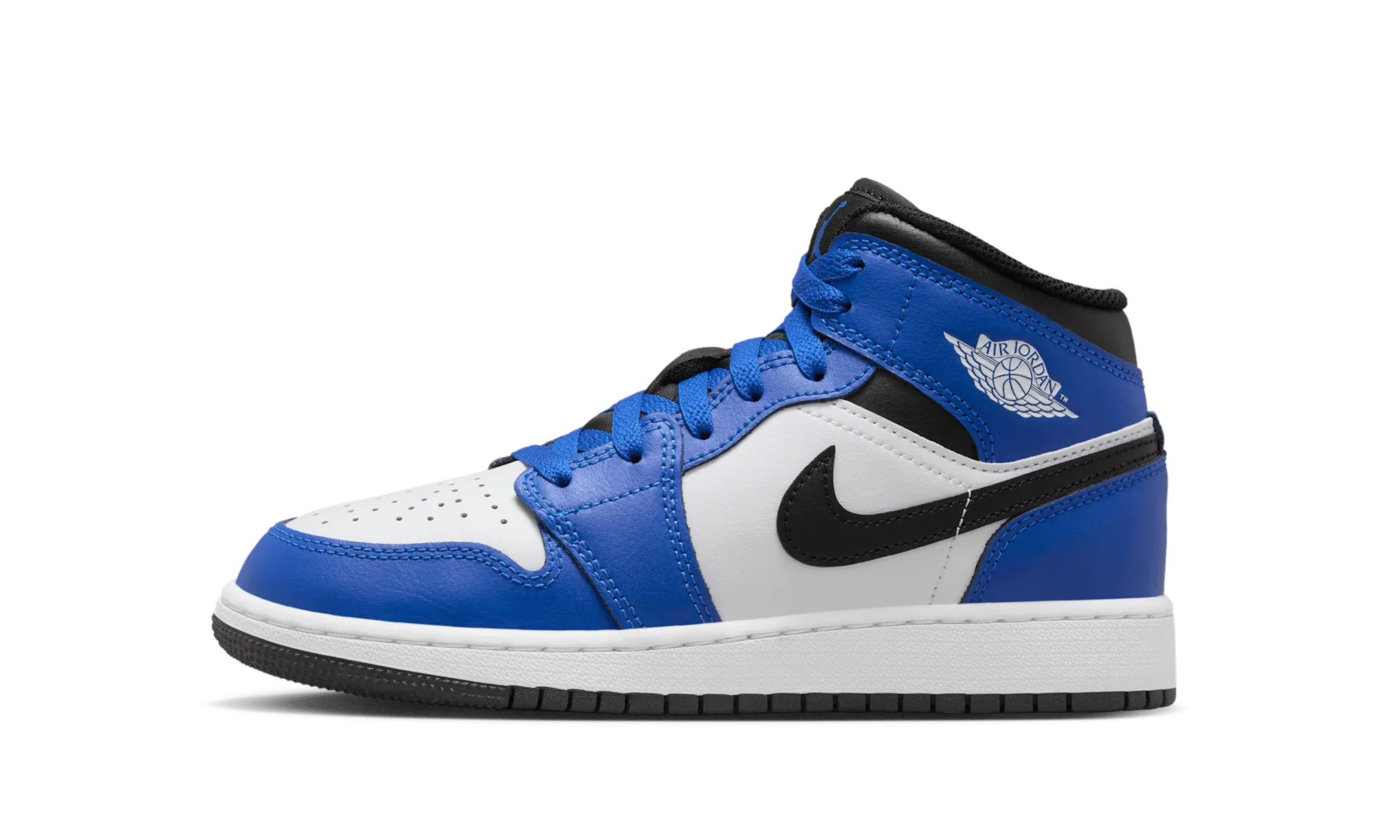 Jordan 1 Mid GS "Game Royal White Black" Jordan Grade School styles