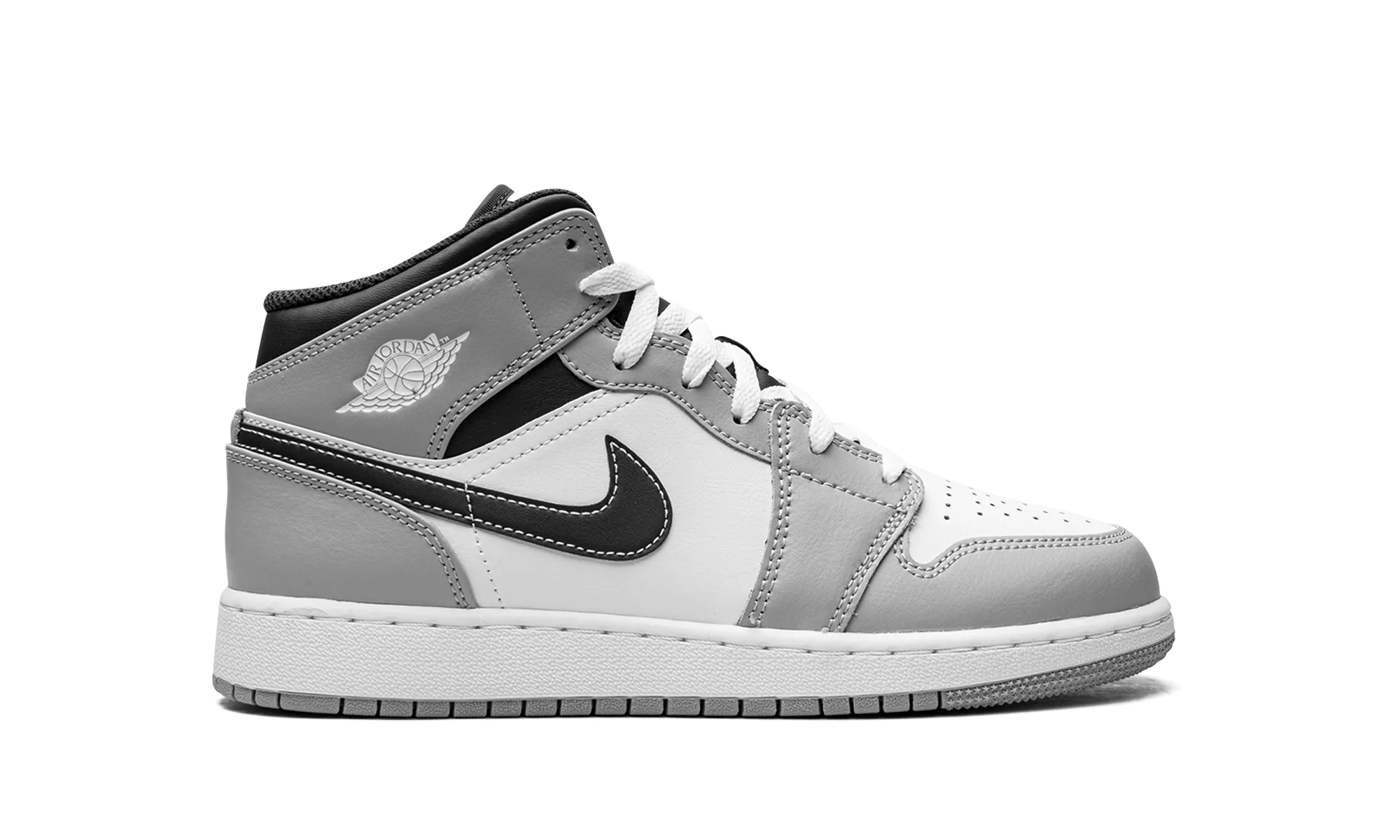 Jordan 1 Mid GS "Light Smoke Grey" jordan school kids shoes