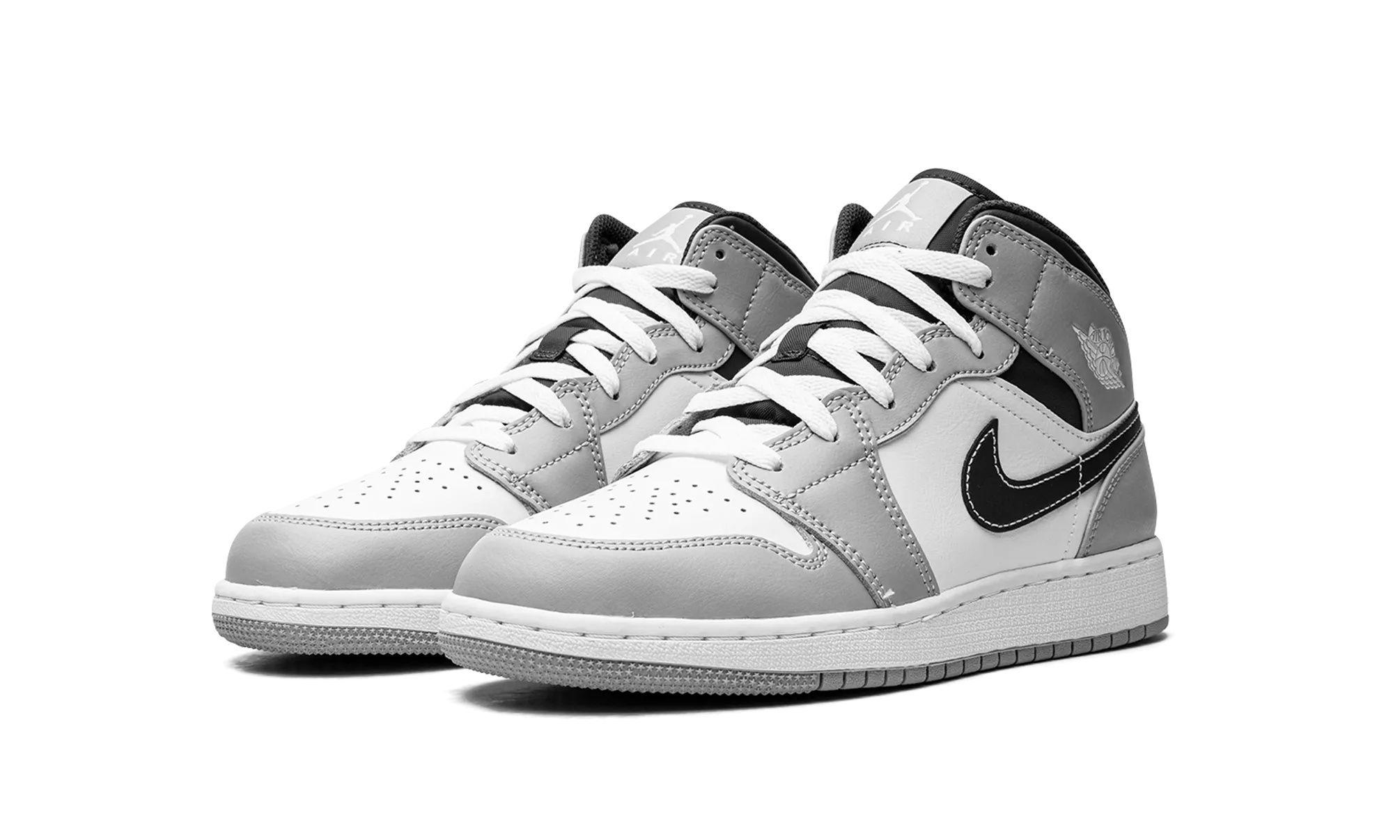 Jordan 1 Mid GS "Light Smoke Grey" jordan school kids shoes
