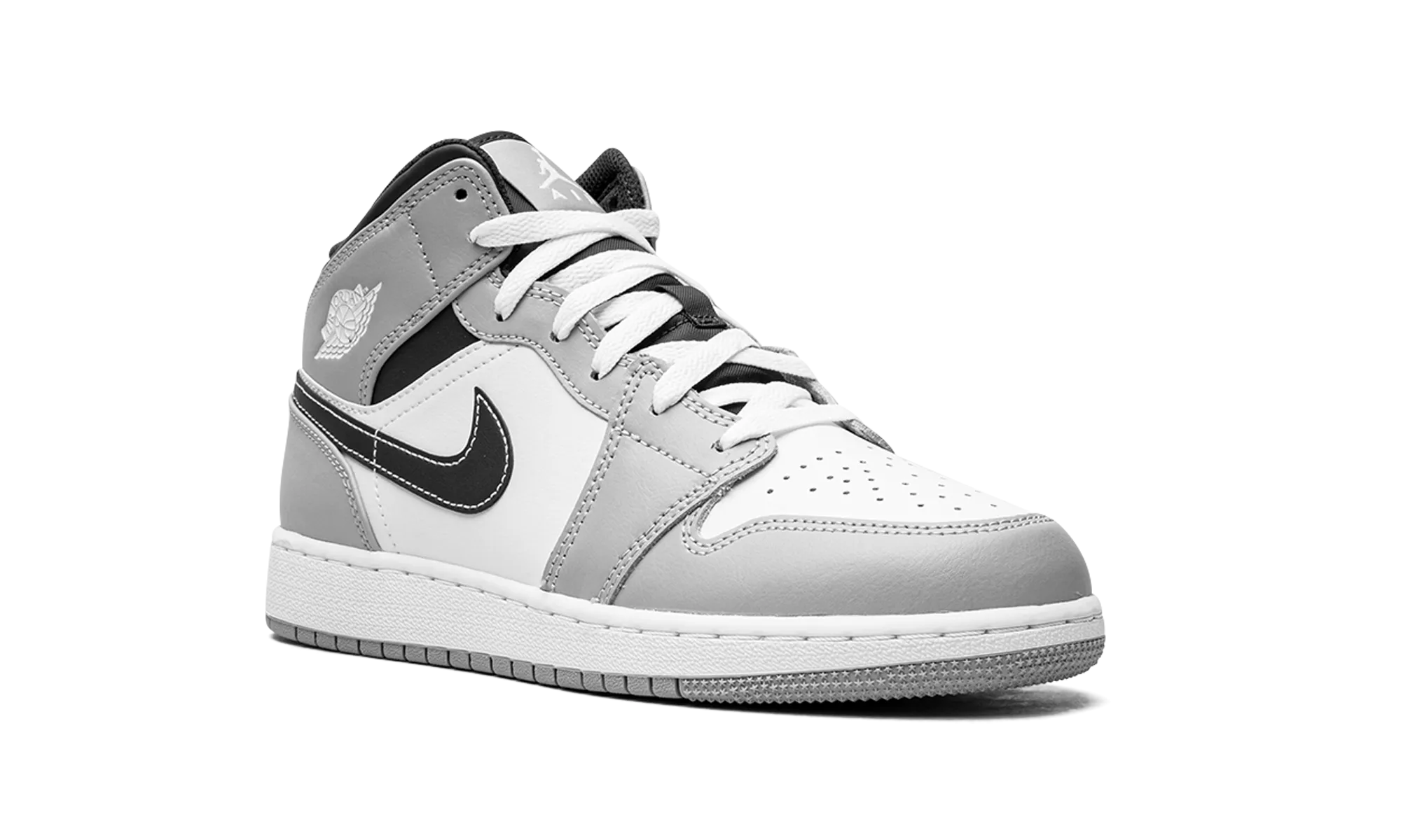 Jordan 1 Mid GS "Light Smoke Grey" jordan school kids shoes