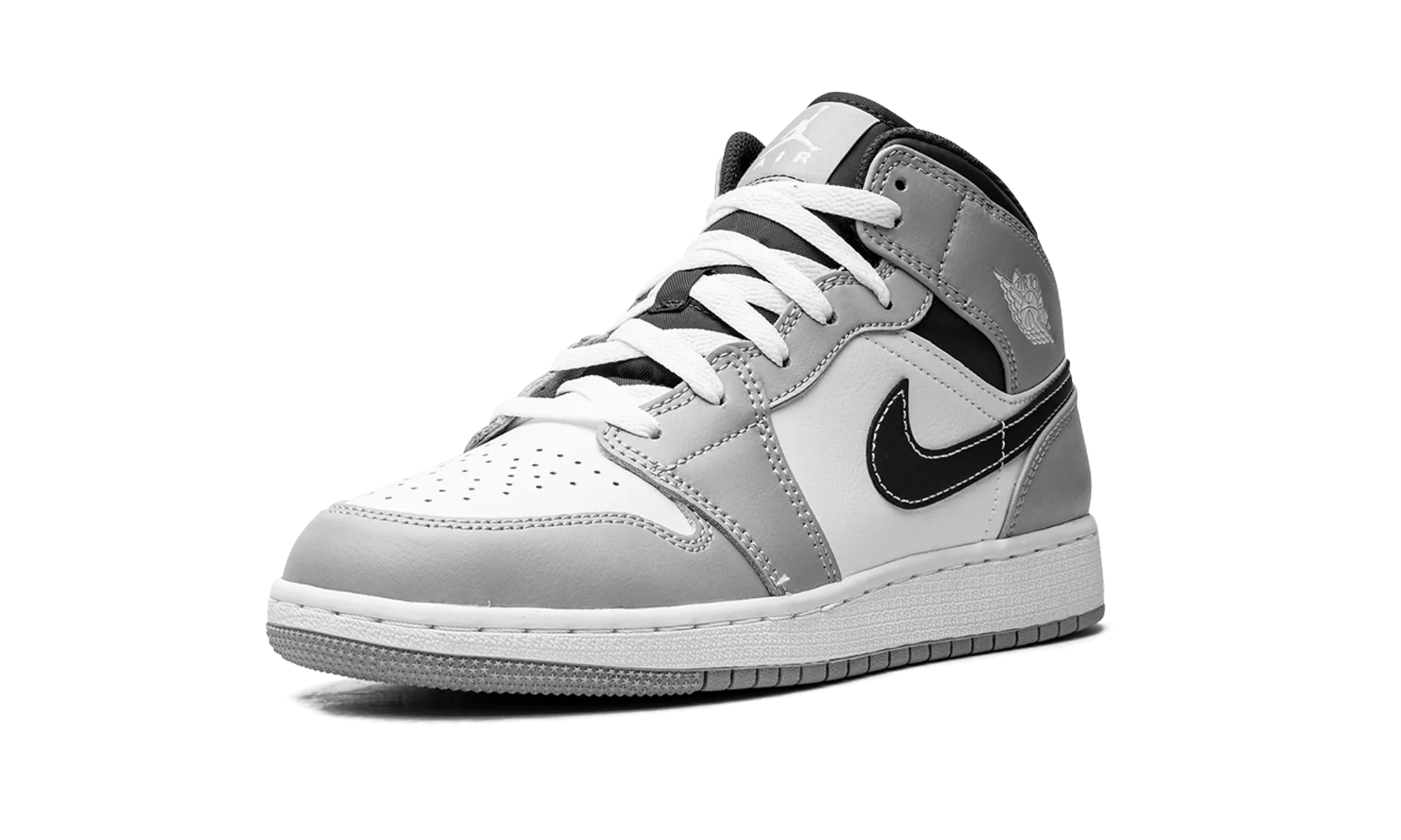Jordan 1 Mid GS "Light Smoke Grey" jordan school kids shoes