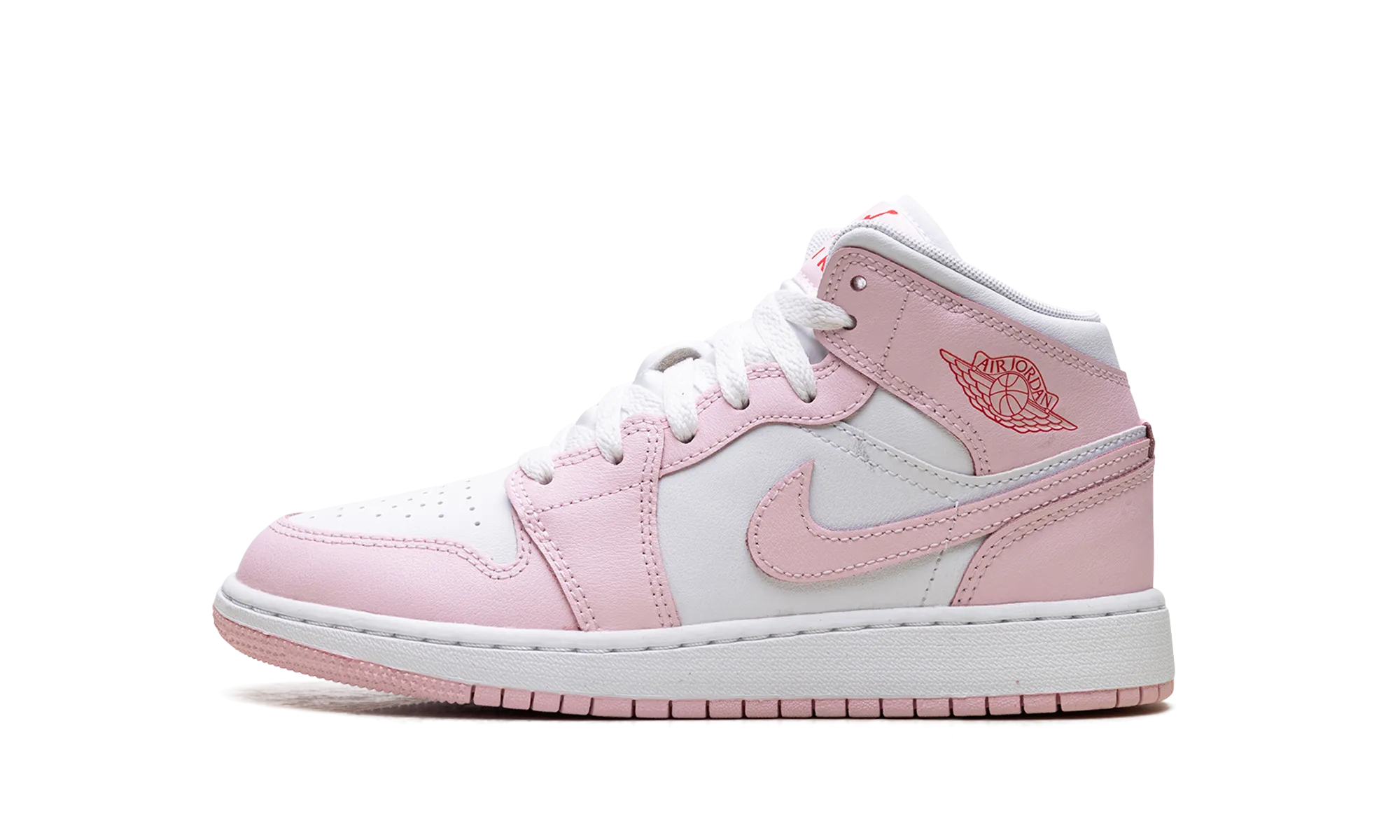 Jordan 1 Mid GS "Pink Foam Fire Red" Jordan Grade School styles