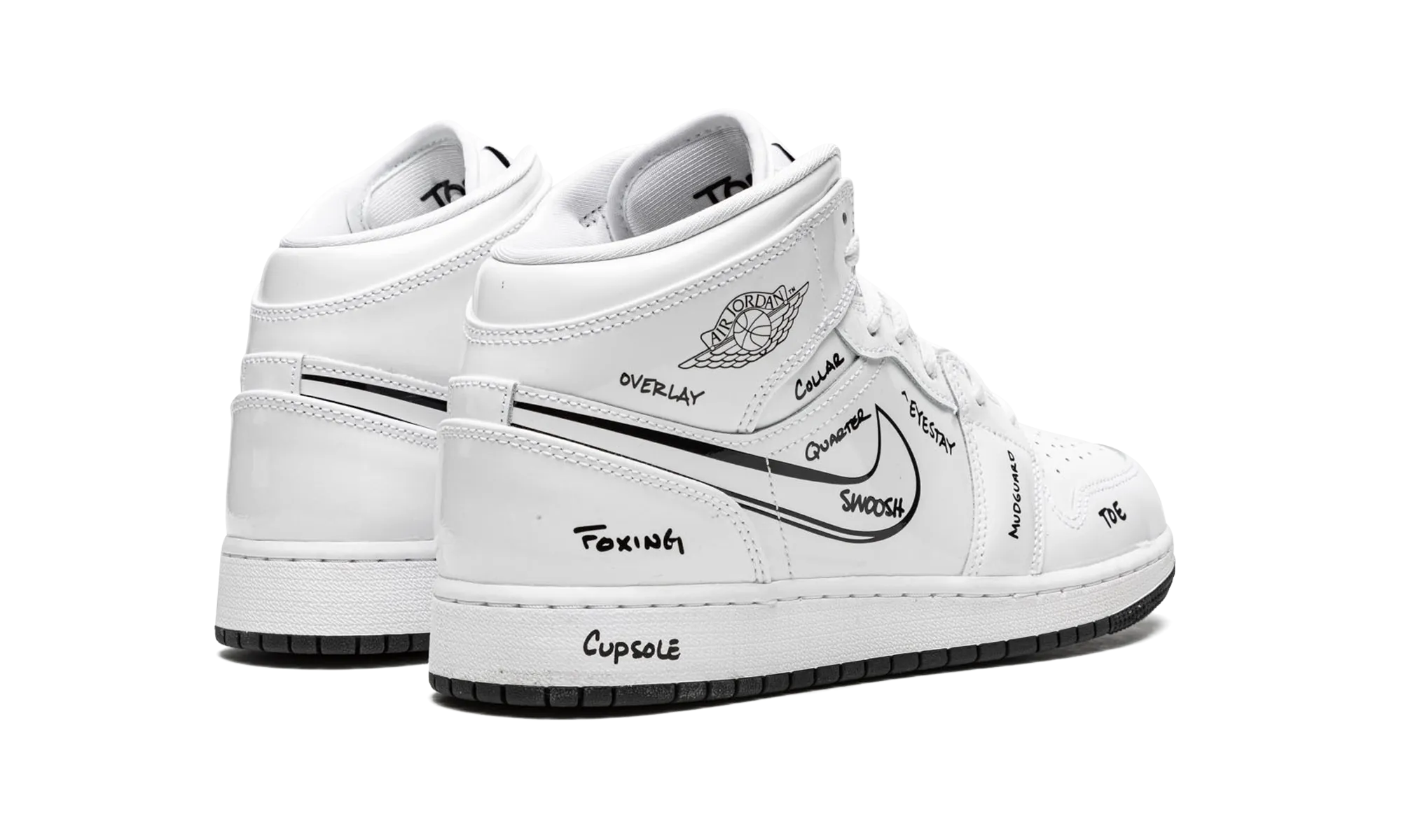 Jordan 1 Mid GS "Schematic" jordan school kids shoes