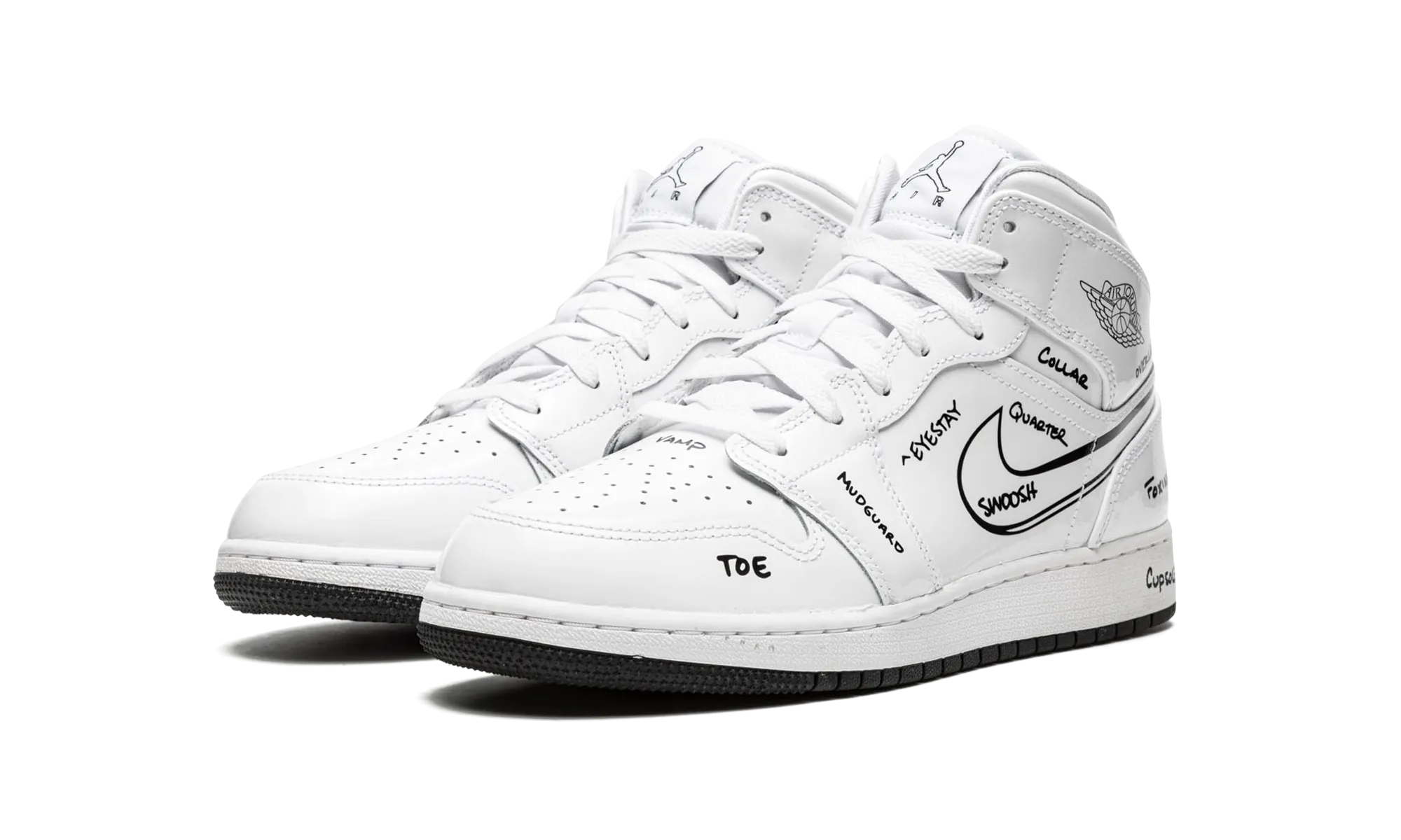 Jordan 1 Mid GS "Schematic" jordan school kids shoes