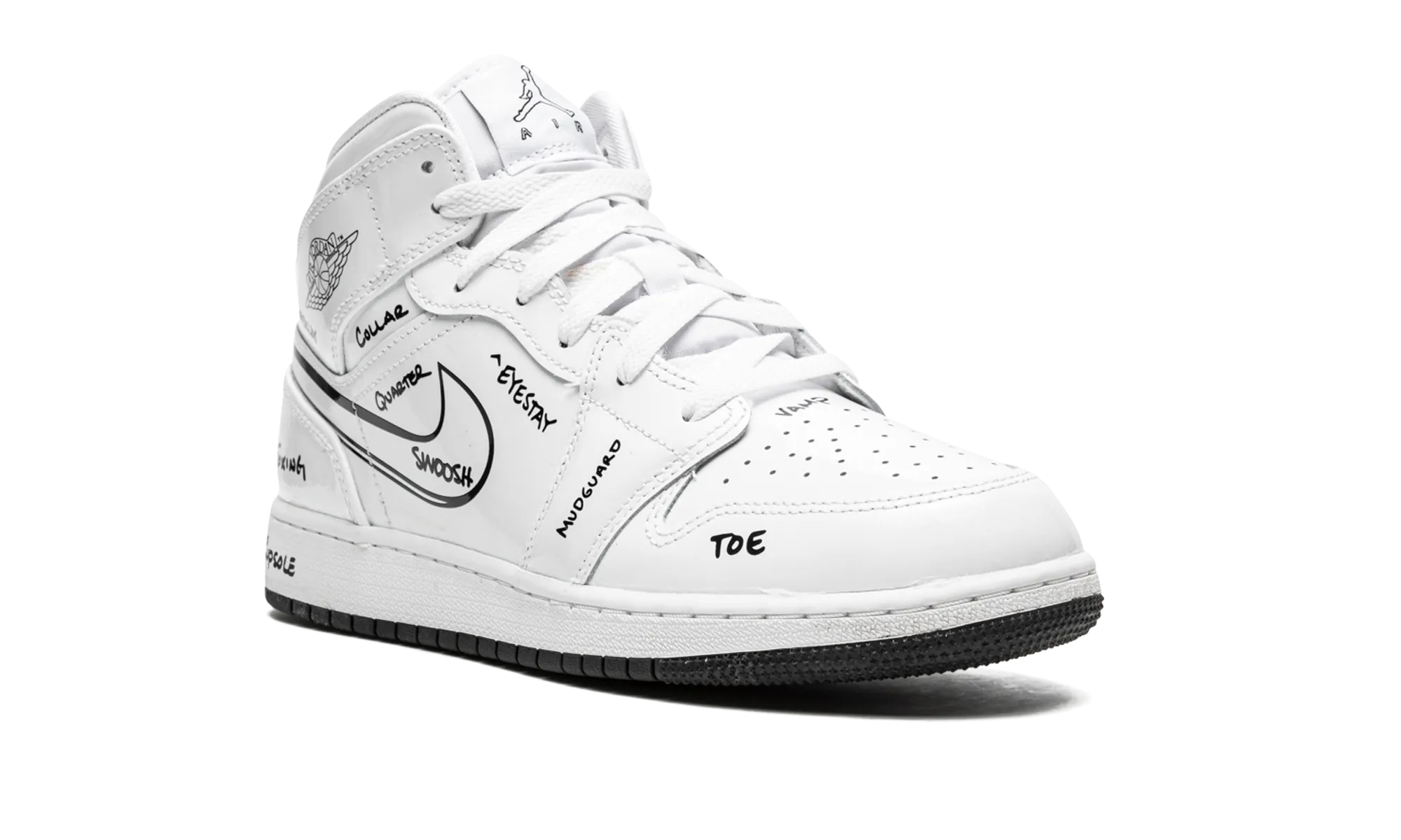 Jordan 1 Mid GS "Schematic" jordan school kids shoes