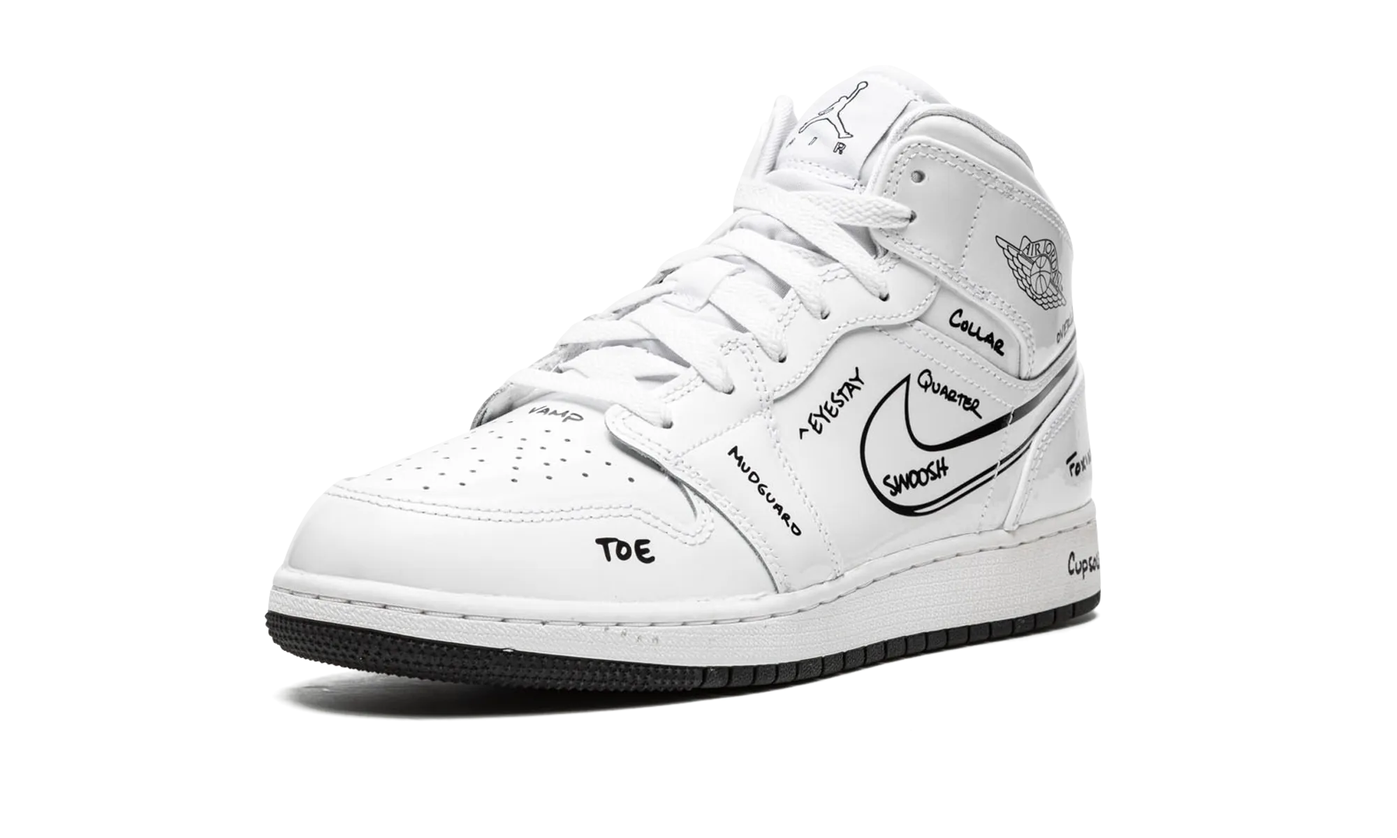 Jordan 1 Mid GS "Schematic" jordan school kids shoes