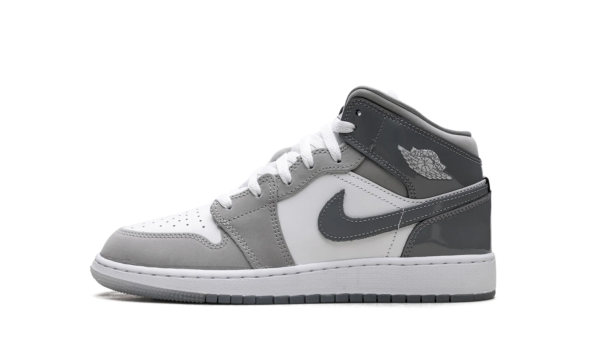 Jordan 1 Mid GS "White Medium Cool Grey" Jordan Grade School styles