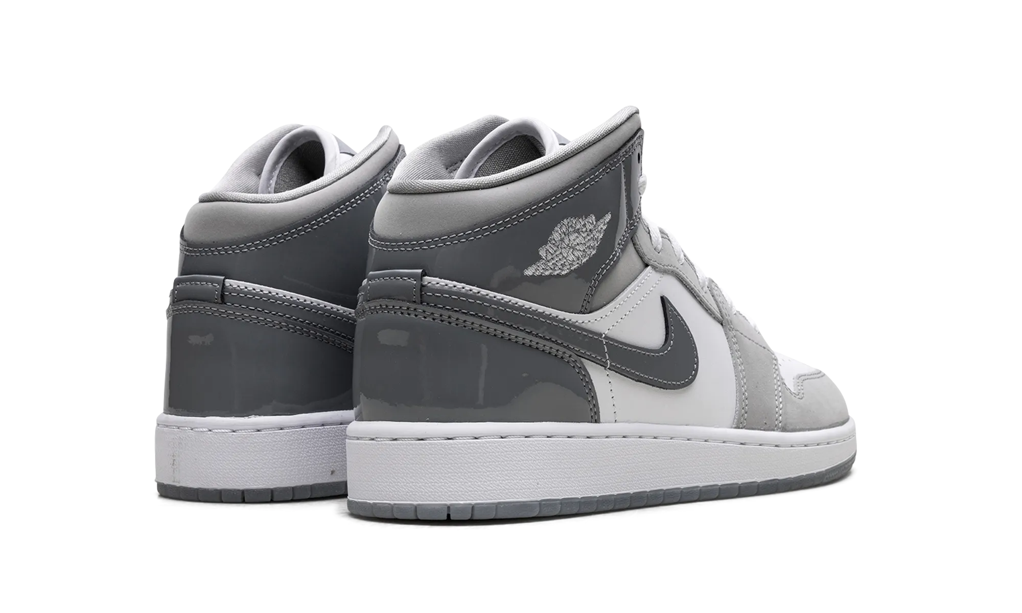 Jordan 1 Mid GS "White Medium Cool Grey" jordan school kids shoes
