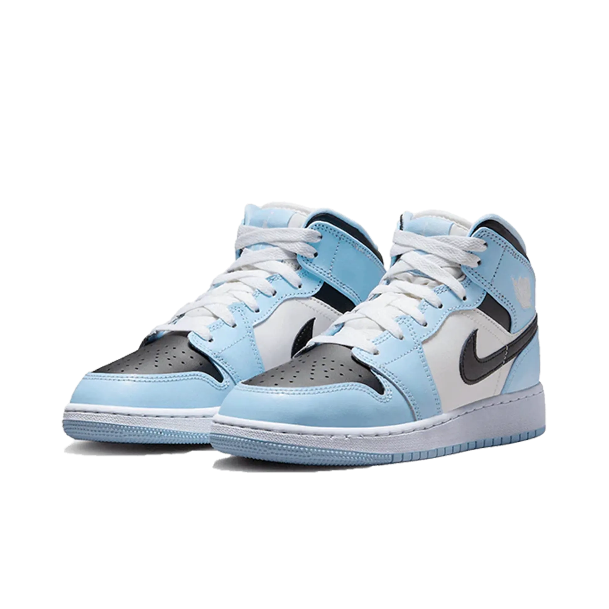Jordan 1 Mid Ice Blue (GS) Nike Limited Colorway Shoes
