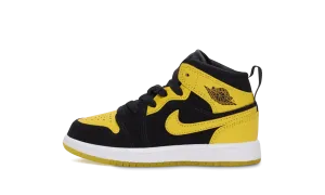 Jordan 1 Mid PS "Black Varsity Maize White" Jordan Pre School shoes