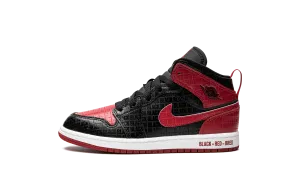 Jordan 1 Mid PS "Bred Text" Jordan Pre School shoes