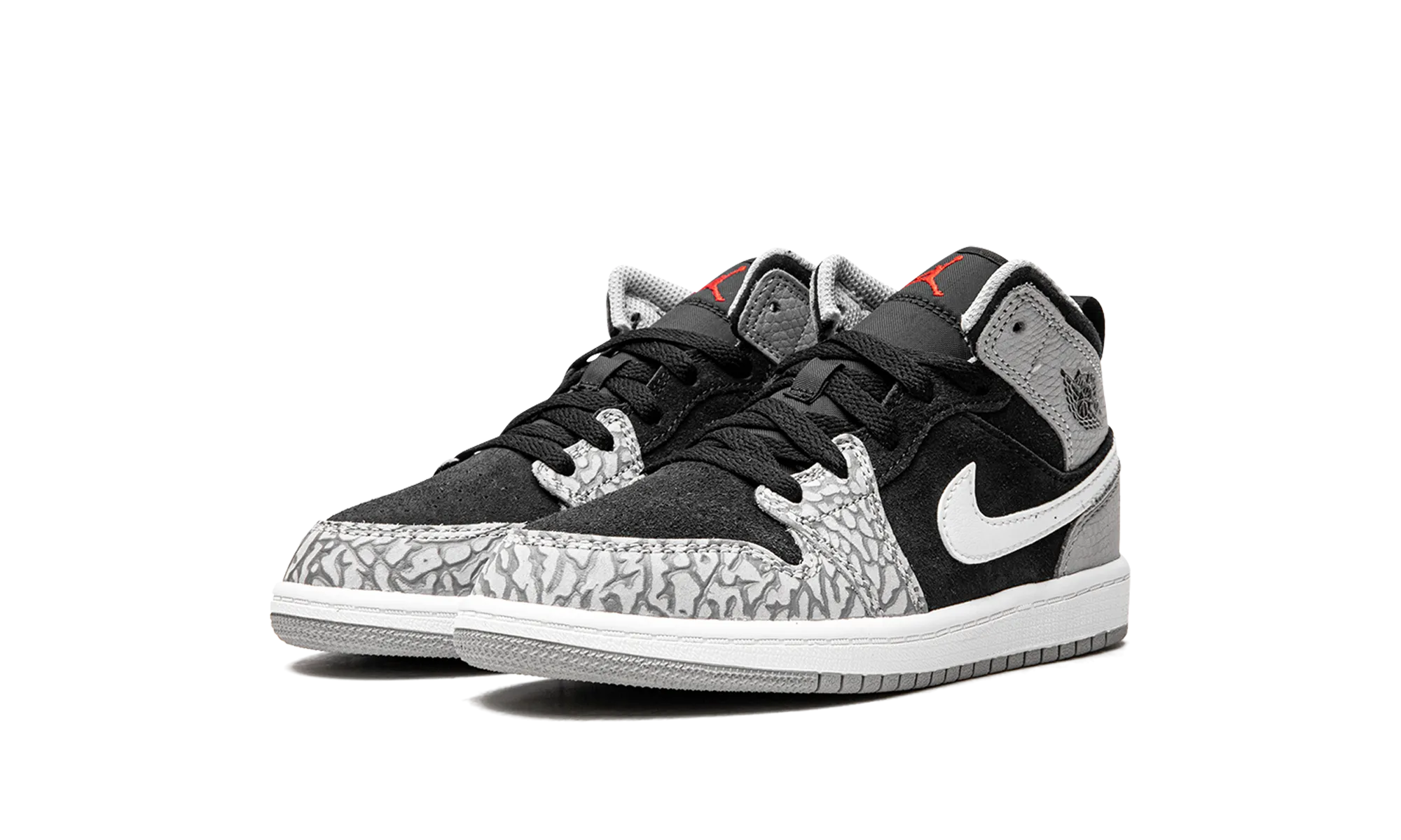 Jordan 1 Mid PS "Elephant Print" jordan preschool kids shoes