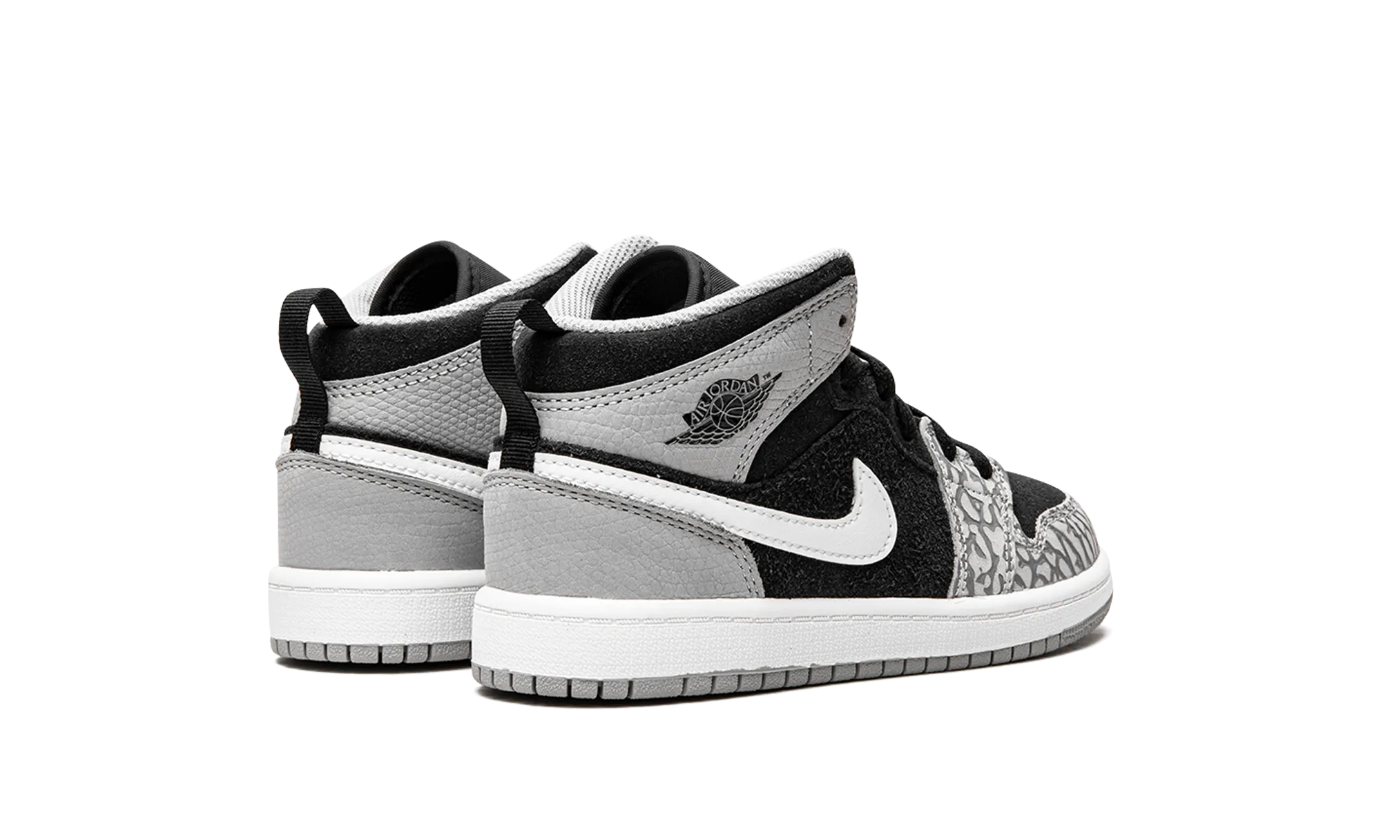 Jordan 1 Mid PS "Elephant Print" jordan preschool kids shoes