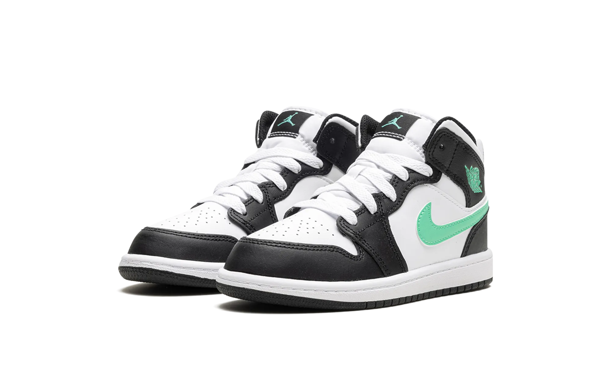 Jordan 1 Mid PS "Green Glow" jordan preschool kids shoes