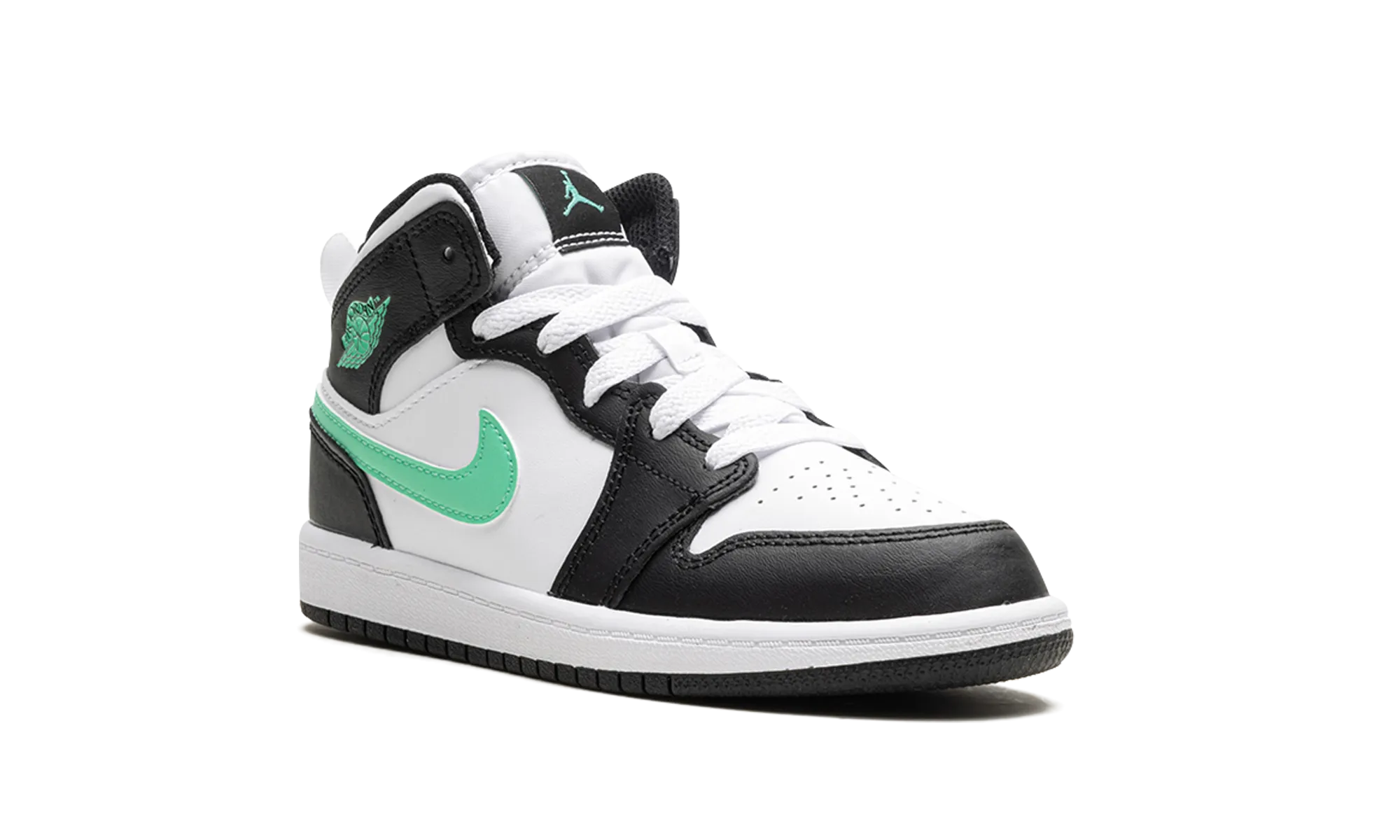 Jordan 1 Mid PS "Green Glow" jordan preschool kids shoes