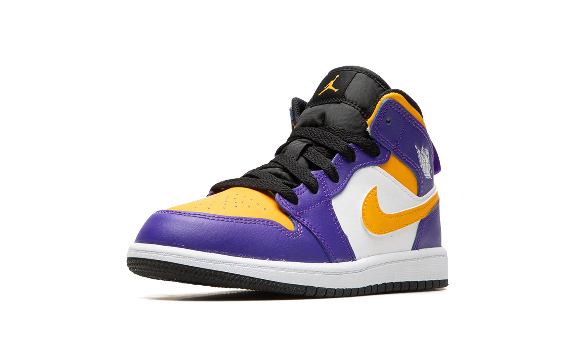 Jordan 1 Mid PS "Lakers" jordan preschool kids shoes