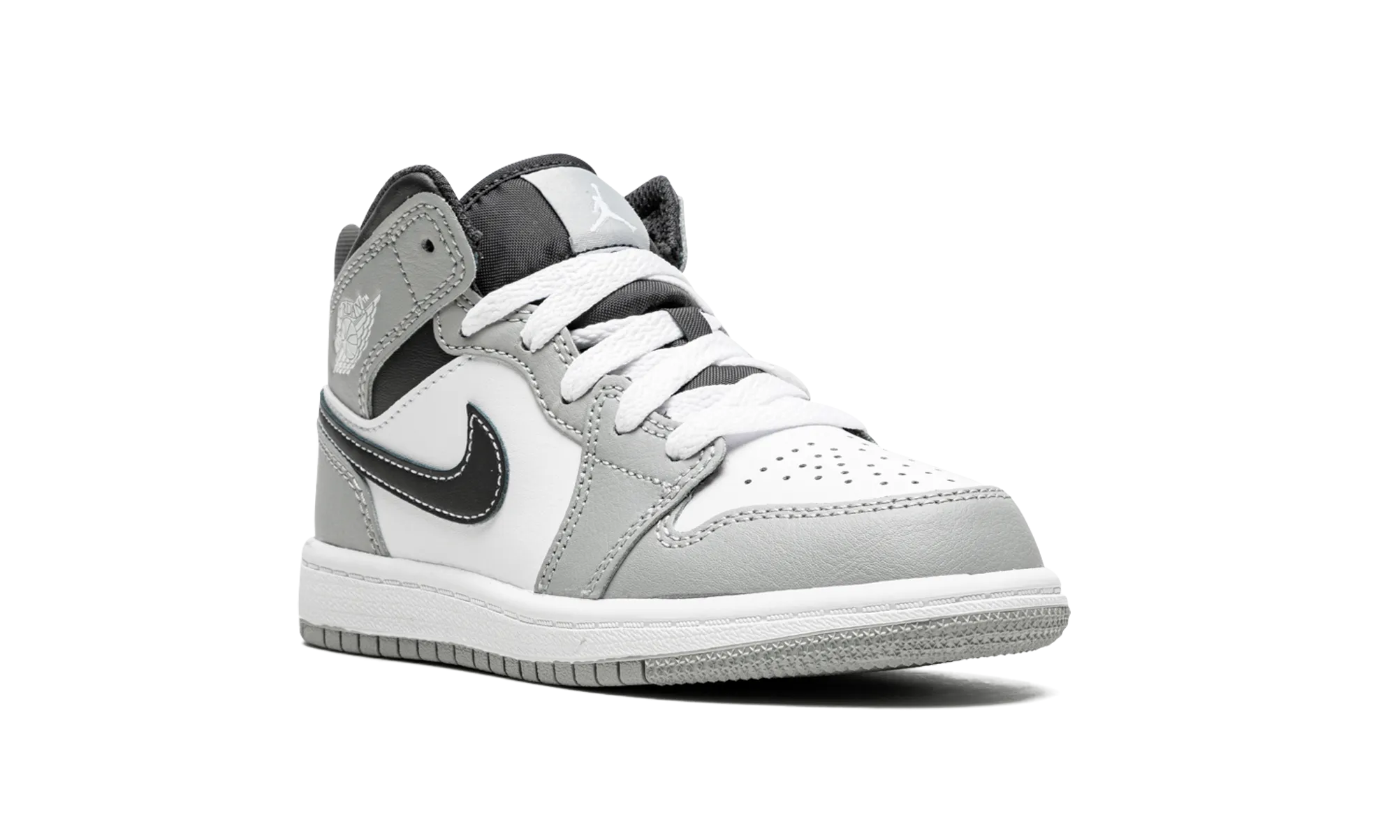 Jordan 1 Mid PS "Light Smoke Grey" jordan preschool kids shoes