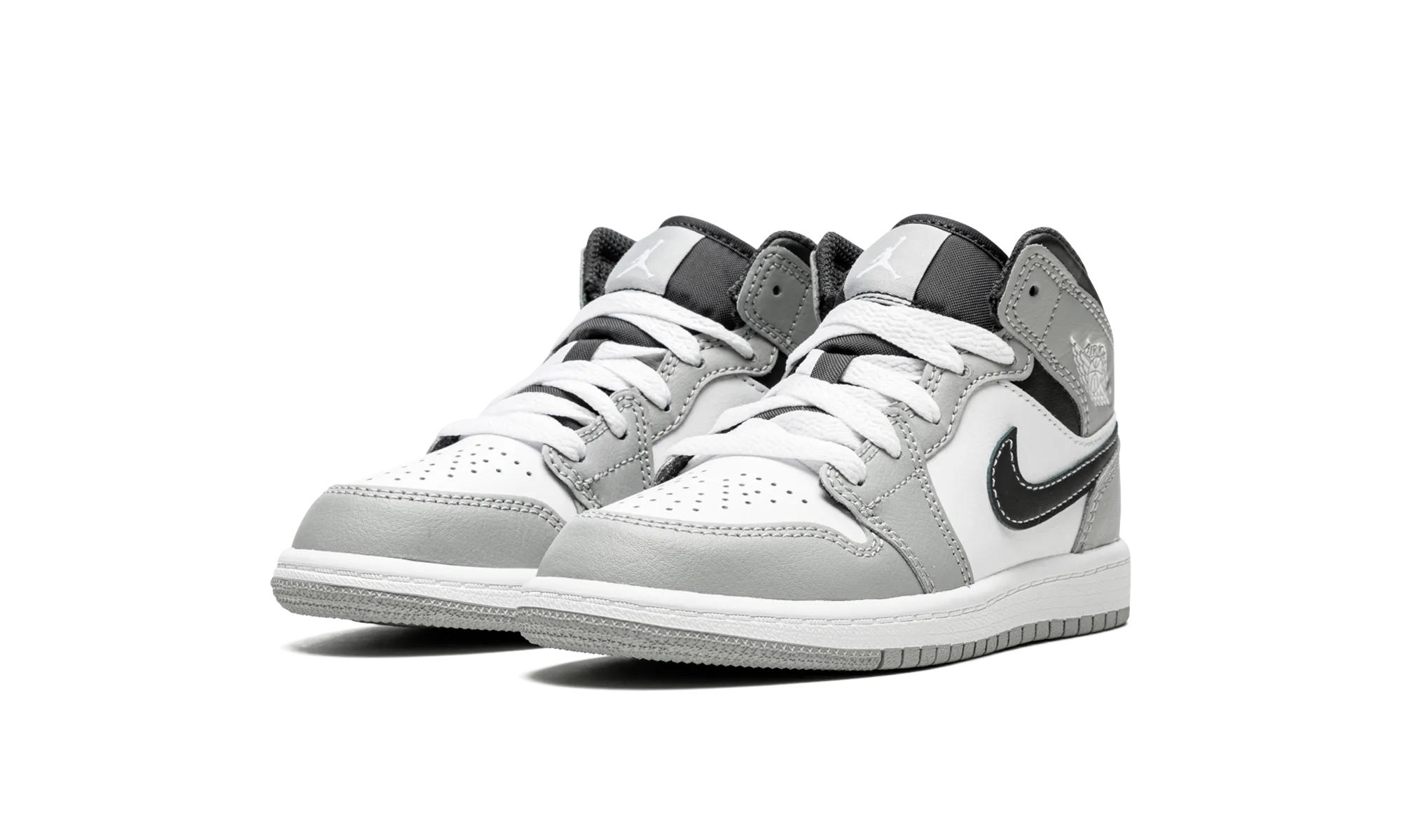 Jordan 1 Mid PS "Light Smoke Grey" jordan preschool kids shoes