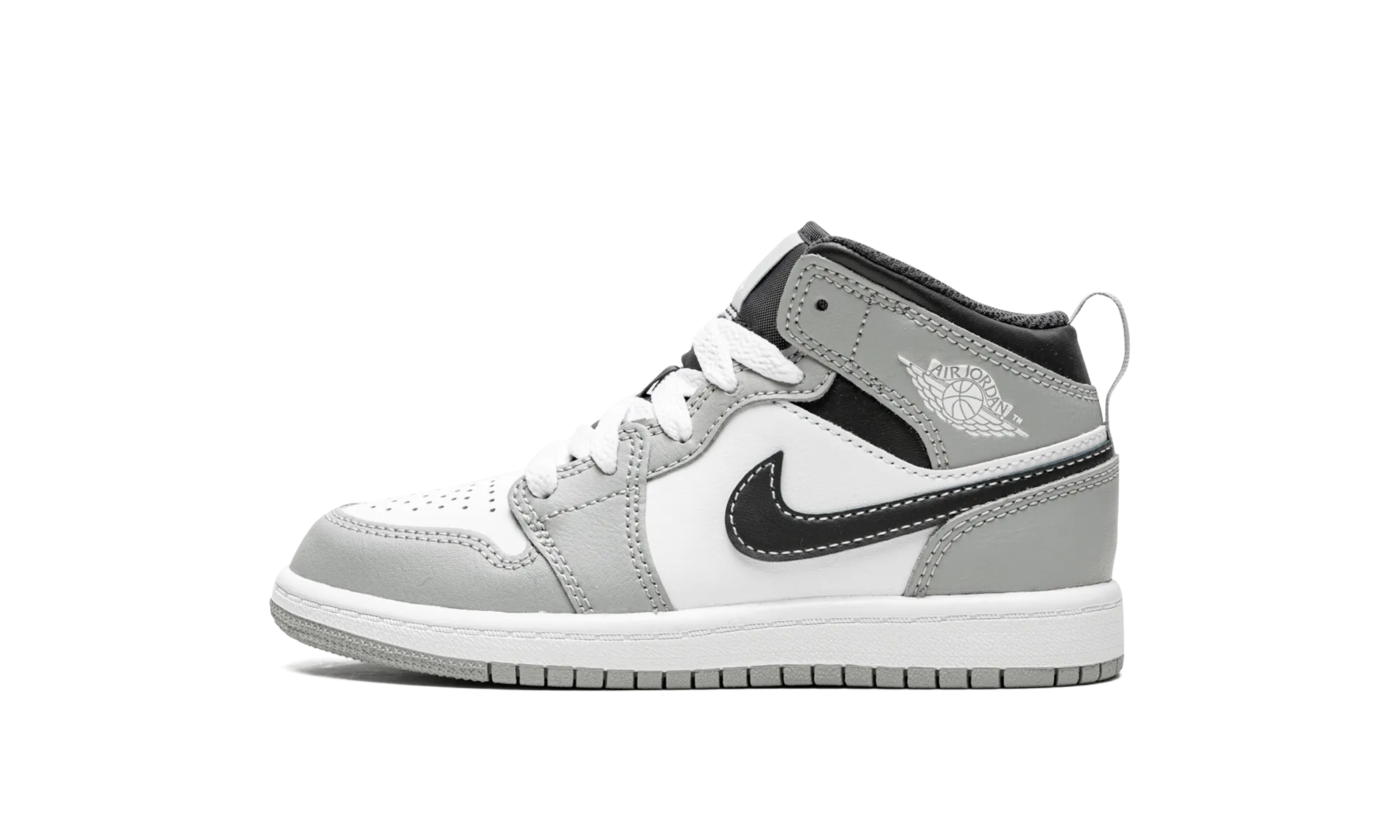 Jordan 1 Mid PS "Light Smoke Grey" Jordan Pre School shoes