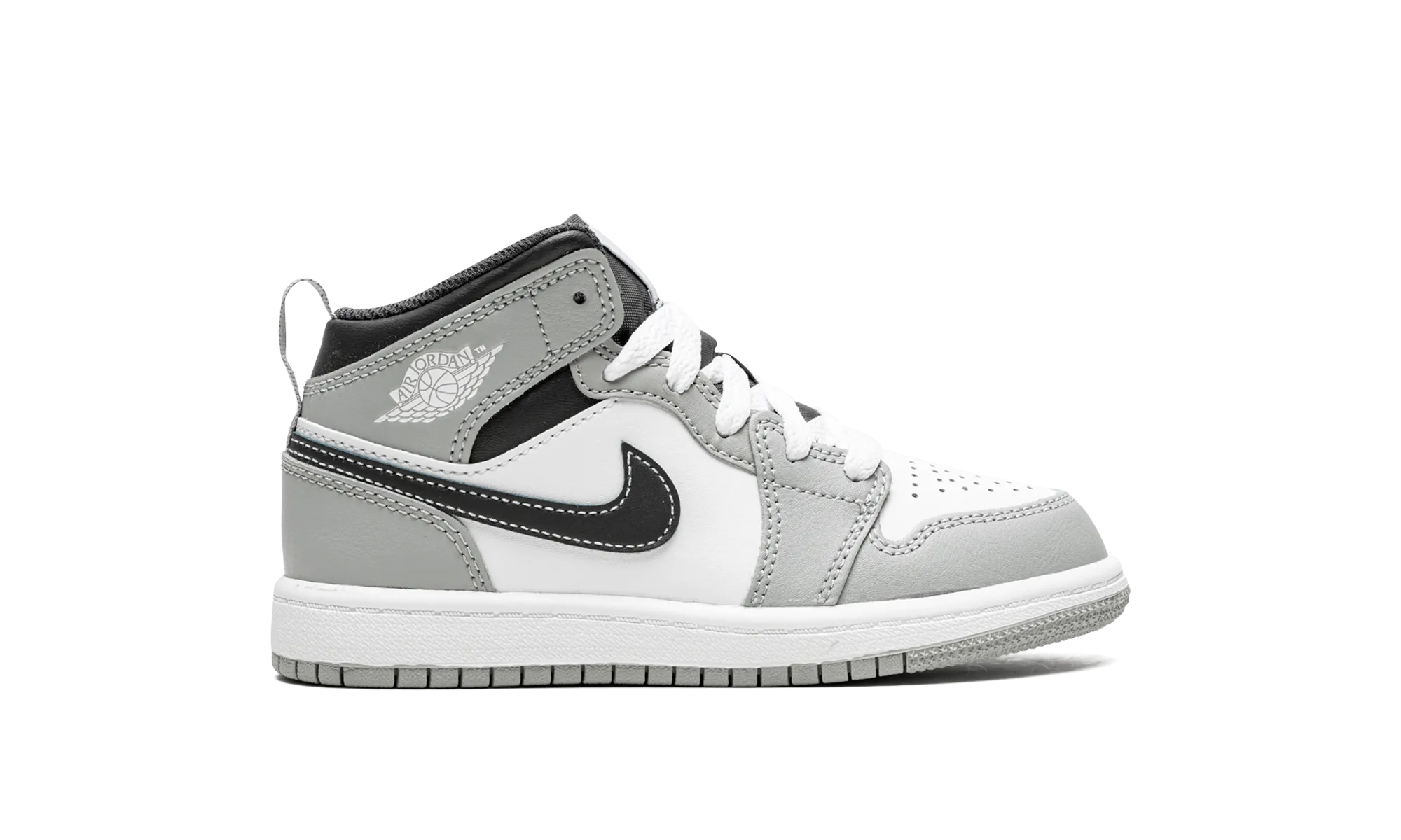 Jordan 1 Mid PS "Light Smoke Grey" jordan preschool kids shoes