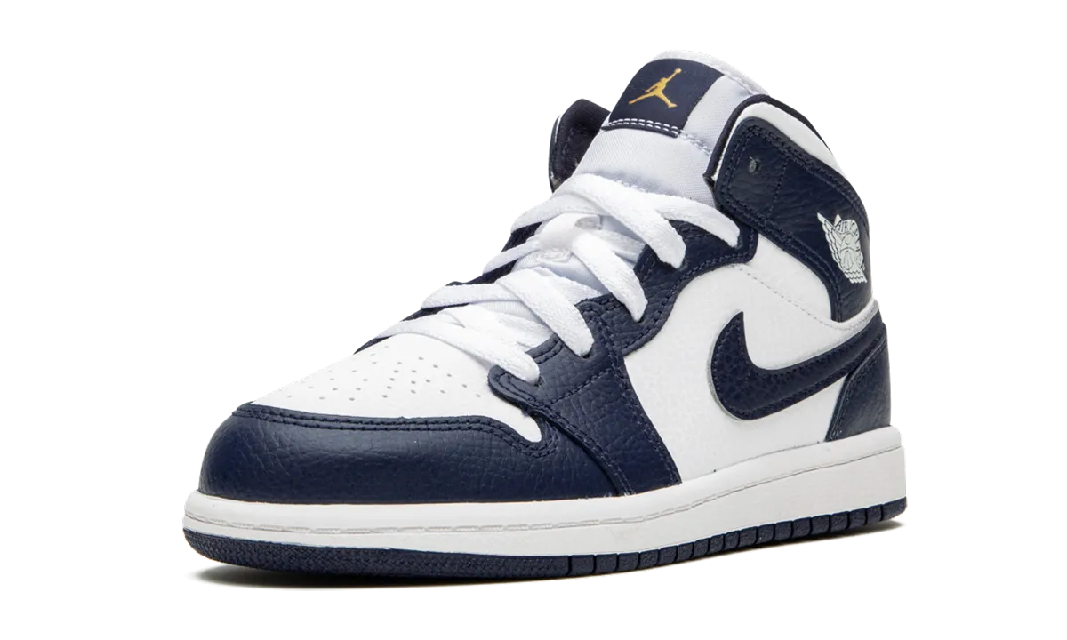 Jordan 1 Mid PS "Obsidian" jordan preschool kids shoes