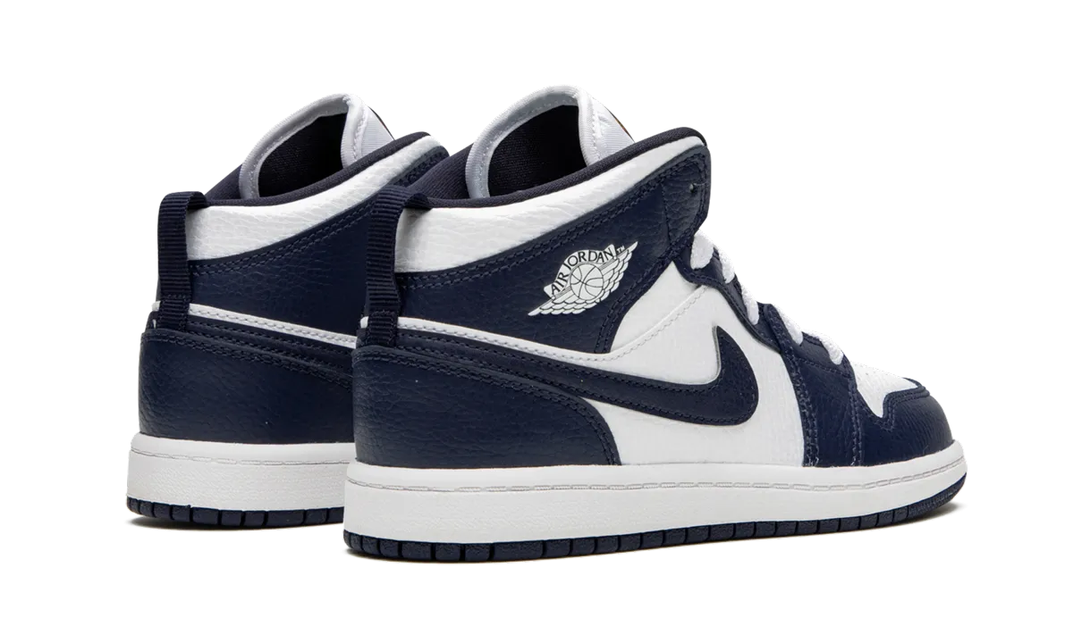 Jordan 1 Mid PS "Obsidian" jordan preschool kids shoes